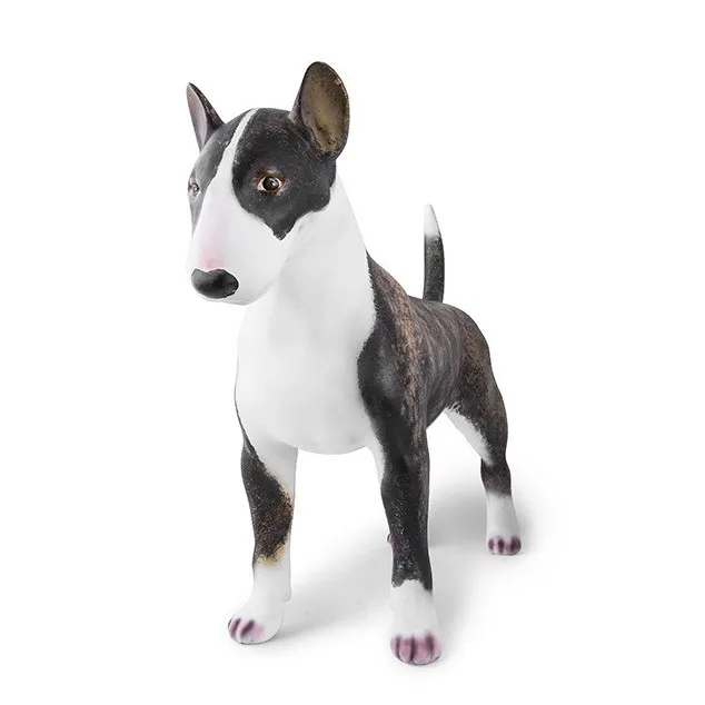 Wholesale fiberglass original standing white pet dog mannequin