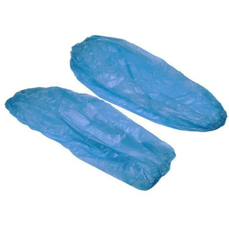 Waterproof oilp-roof dust-proof plastic disposable blue pe/cpe Durable elasticity sleeve cover for arm