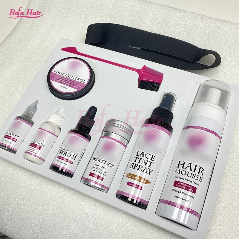 Installation Kit Wig Edge Control Private Label Lace Glue Waterproof Hair Wax Stick Lace Tint Spray