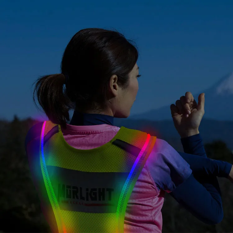 Led Safety Running Lights For Runners Hi Vis S Life Jackets Adults Hoodie High Visibility Vest