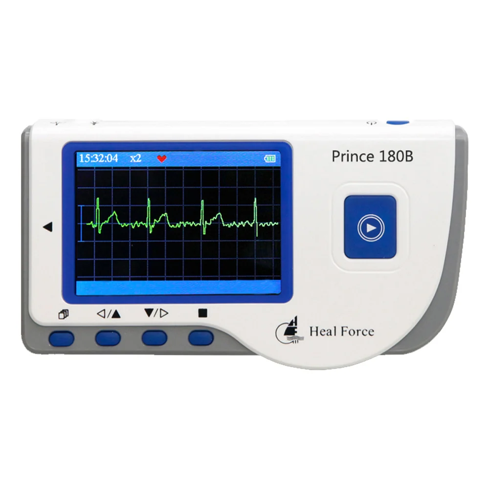 Устройство для измерения ЭКГ Heal Force Holter с программным обеспечением 2700, ЖК-дисплей, Bluetooth, ЭКГ, пульсометр