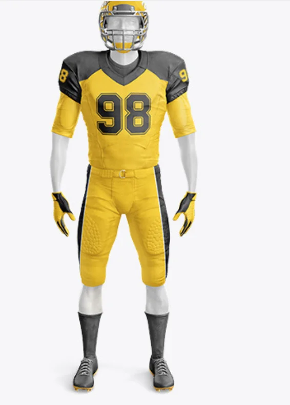 Custom Team American Football Wear Wholesale Sublimation American Football Uniform Set