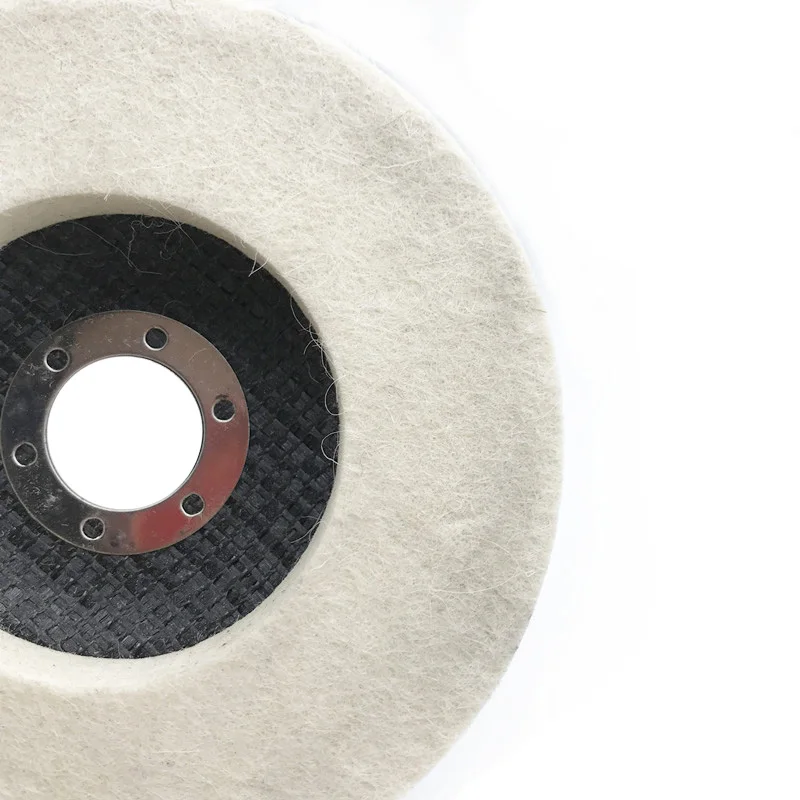 115mm 125mm wool felt polishing wheel Abrasive Tool glass stone metal felt buffing disc