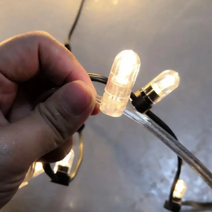 100m roll 666 replacement bulb strings 12 Volt LED Light Set Warm White fairy clip string lights