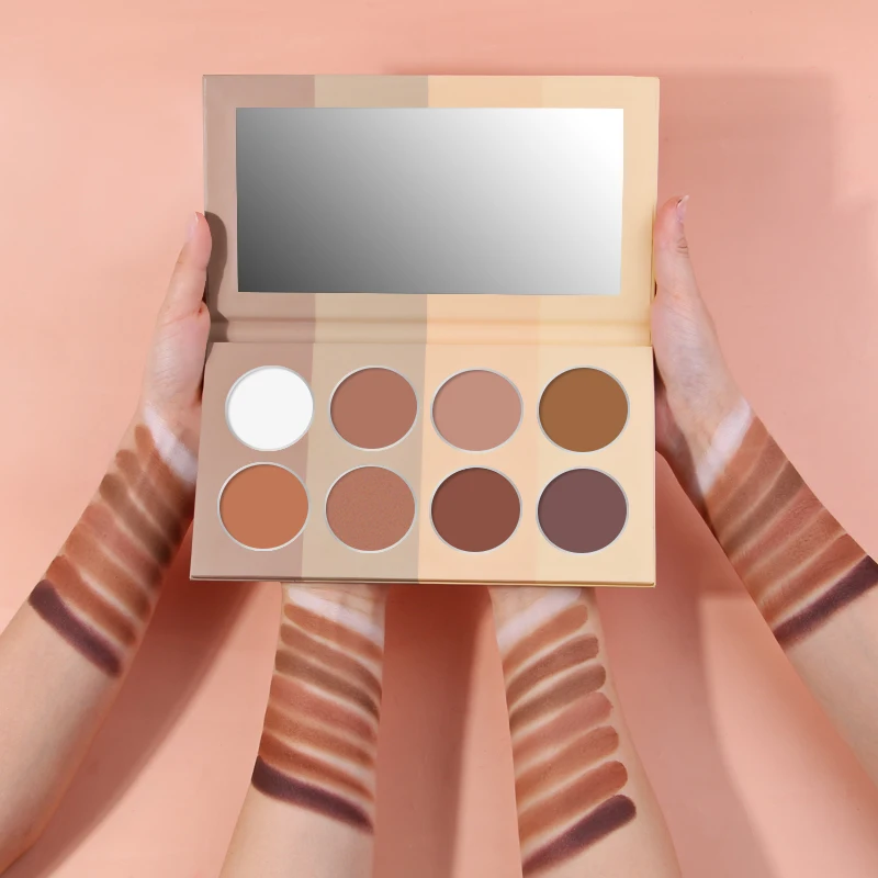 
highlighter contour blush party makeup beauty customized waterproof Private label contour palette 