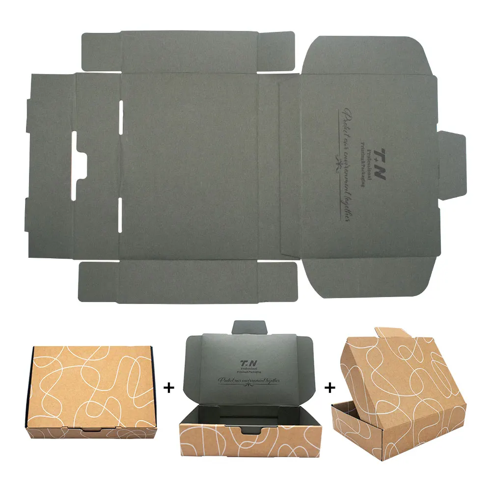 Eco-friendly Custom Printed Piece Card Box Paper Box for Logistics Packaging Kraft Folding Corrugated Board Shipping Box