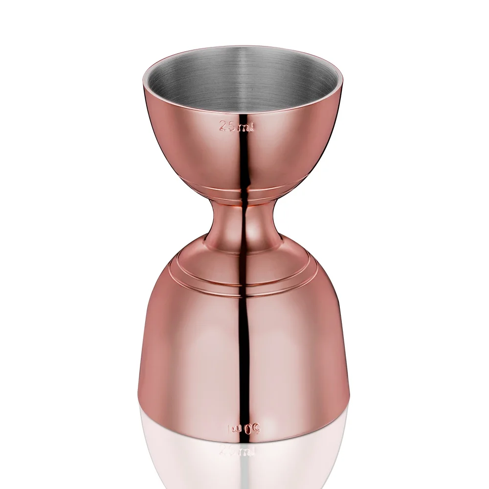 Custom Logo  Food Grade 304 stainless steel Alcohol Scale Drink bar tools bacardi bell jiggers