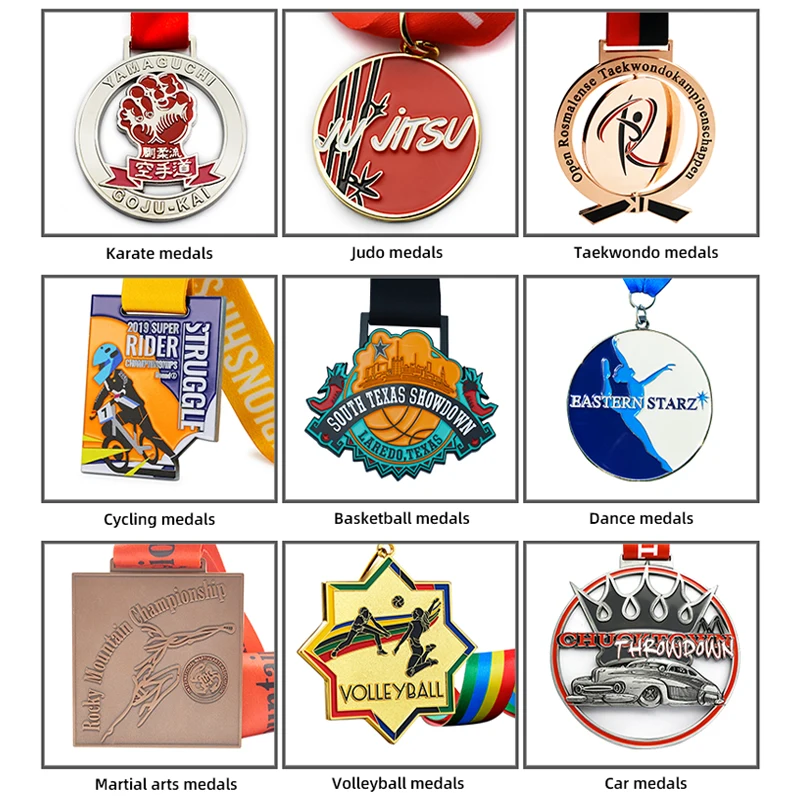 RENHUI Award Gold Athletics Track and Field Metal Crafts Sports Custom Medals and Trophies Medals for Athgleticsl