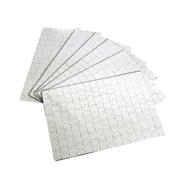 Wholesale customized factory a3 a4 a5 blank sublimation jigsaw puzzle Paper Cardboard Sublimation Custom Pattern Jigsaw Puzzle
