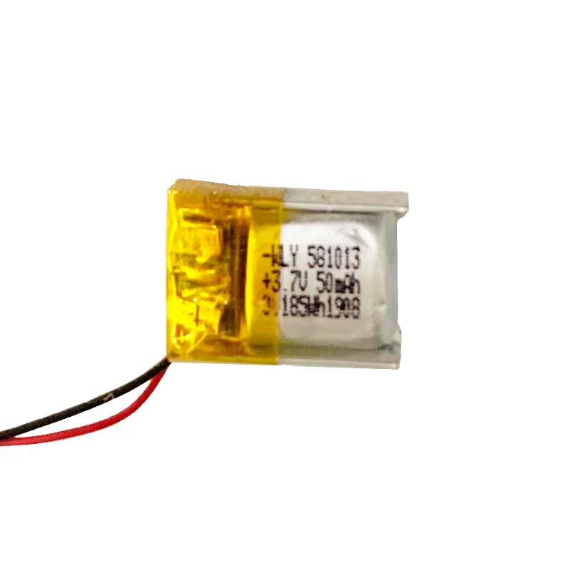 Li-ion Battery Cell 581013 50mAh Rechargeable Lithium Ion for Medical Equipment