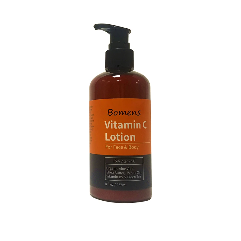 Private Label Organic Vitamin C Body Lotion Care Products Whitening Face Cream Aloe Vera Skin Care