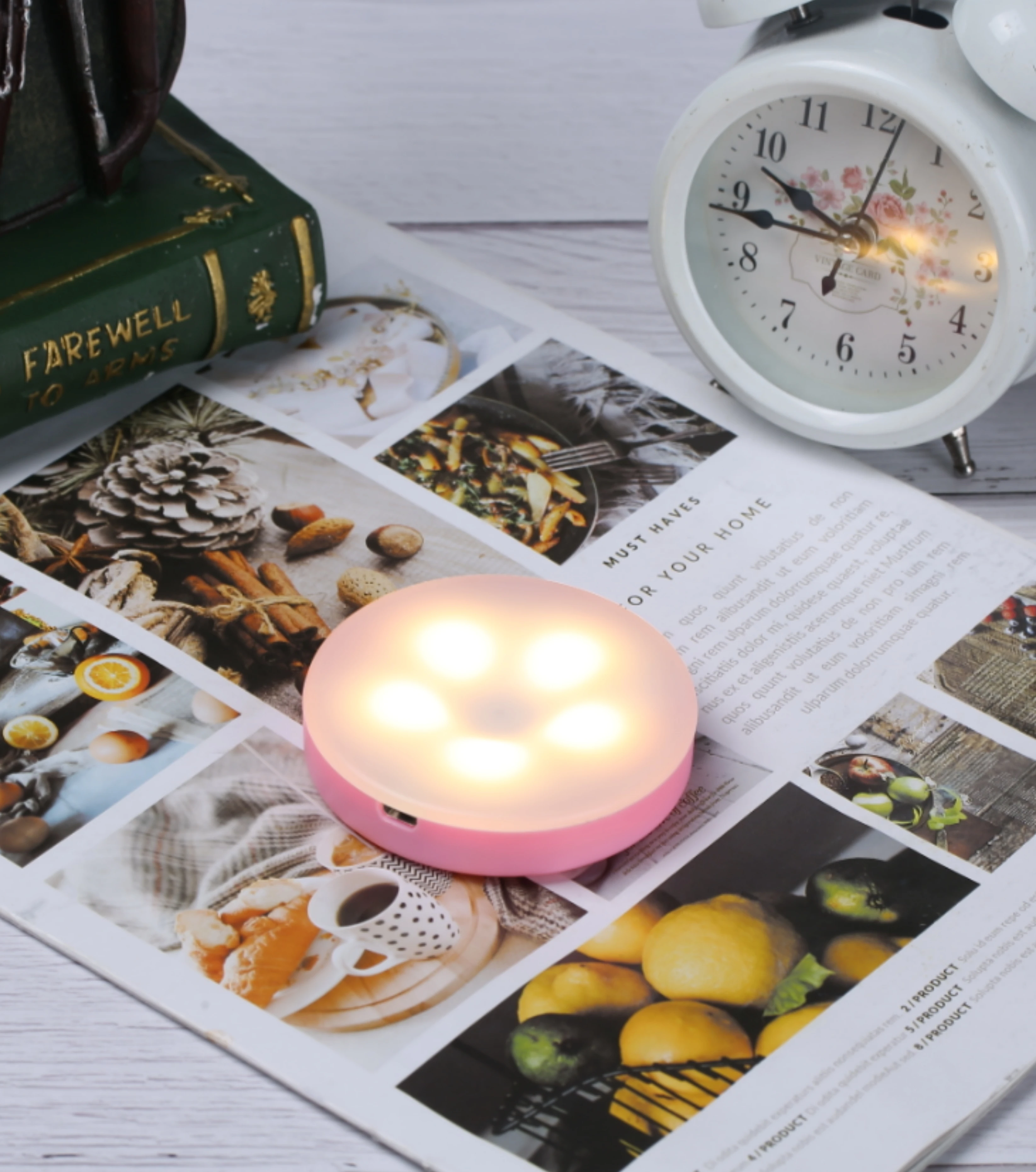 Press And Touch Small Night LED Wall Light