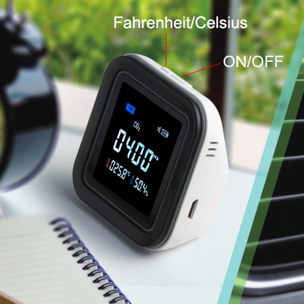 Лидер продаж 2021, USB-измеритель Co2, лазерный инфракрасный высококачественный датчик CO2, качество воздуха, комнатный детектор, настольный монитор co2