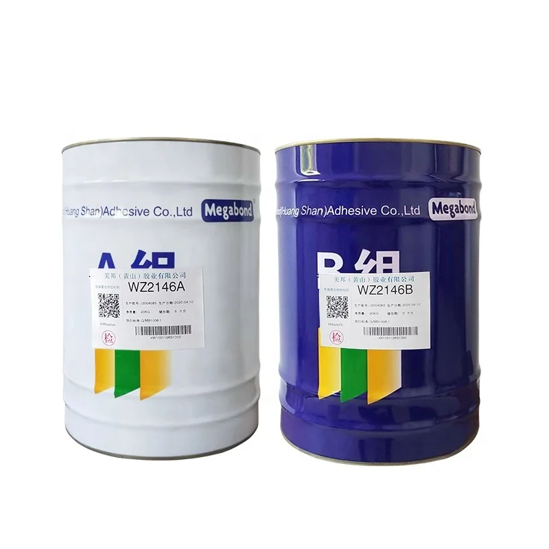Wholesale two components adhesive solvent free PU adhesive for packaging lamination 125 /40 min sterilization  PU adhesive