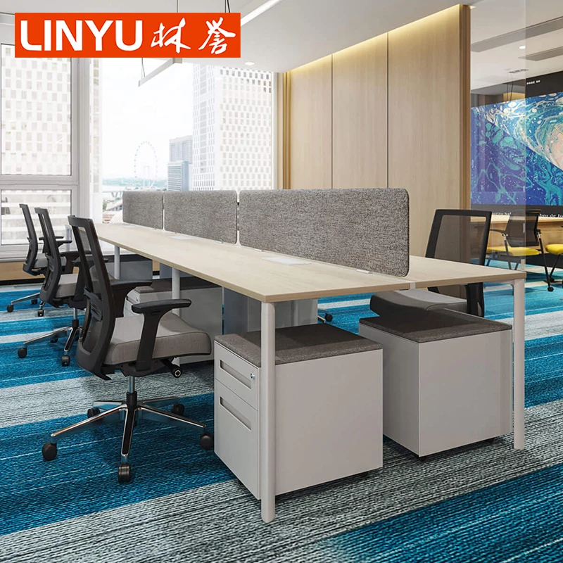 Bureau 2 Places Simple Office Working Tables Modern Office Desk Work Station