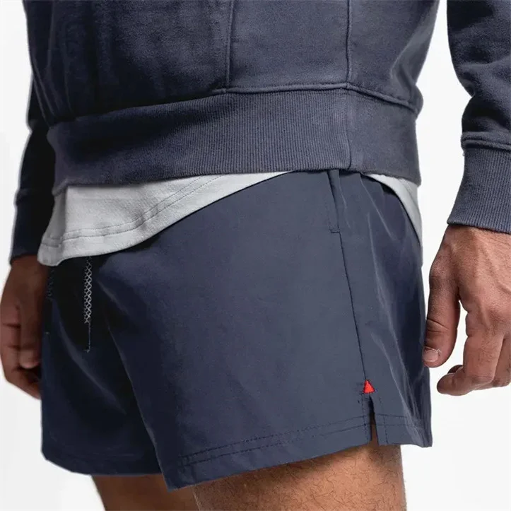 Custom Men Sports Shorts Quick Dry Polyester Black Running Basketball Mens Athletic Shorts With Pockets