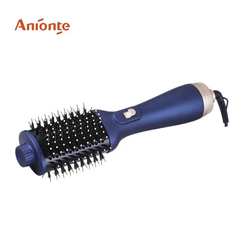 One Step Hair Dryer Brush Gold Hot Air Styling Brush Hair dryer brush