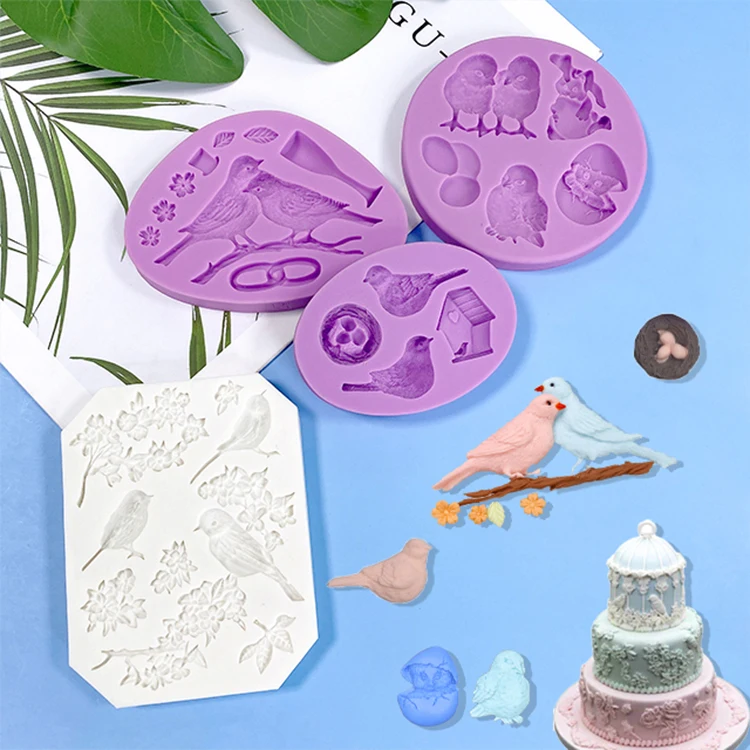Animal Series Mandarin Duck Wholesale chocolate mold Food grade homemade mold silicone 3D candy custom chocolate mold