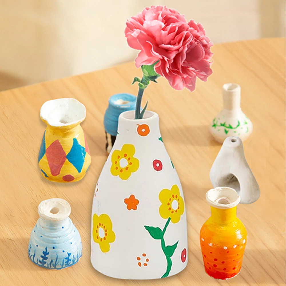 Manufacture DIY Kits Clay For Sets Vase Pottery Painting Kit Ceramics DIY Paint Craft Kit For Craft Project Fun Home Acticity