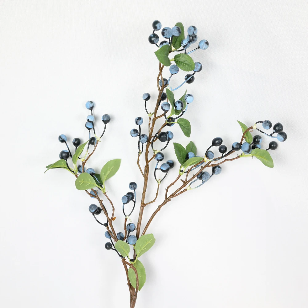 Christmas Tree Decoration Artificial Glitter Berry Stem Ornaments Glitter Twigs Branch Home Holiday Wedding Party Supplies