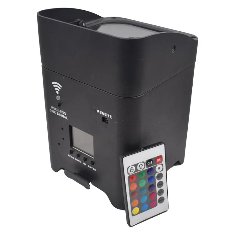 6 18W six-in-one wireless battery LED lamp remote control mobile phone control tablet lamp stage wedding lights