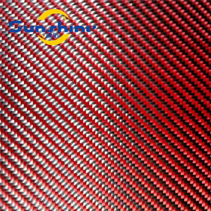 Cut Resistant 200gsm Carbon Kevlar Fiber Mixed Fabric