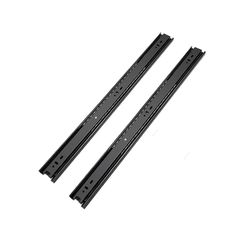 Furniture kitchen cabinet 45mm steel telescopic drawer rail full extention ball bearing drawer slide