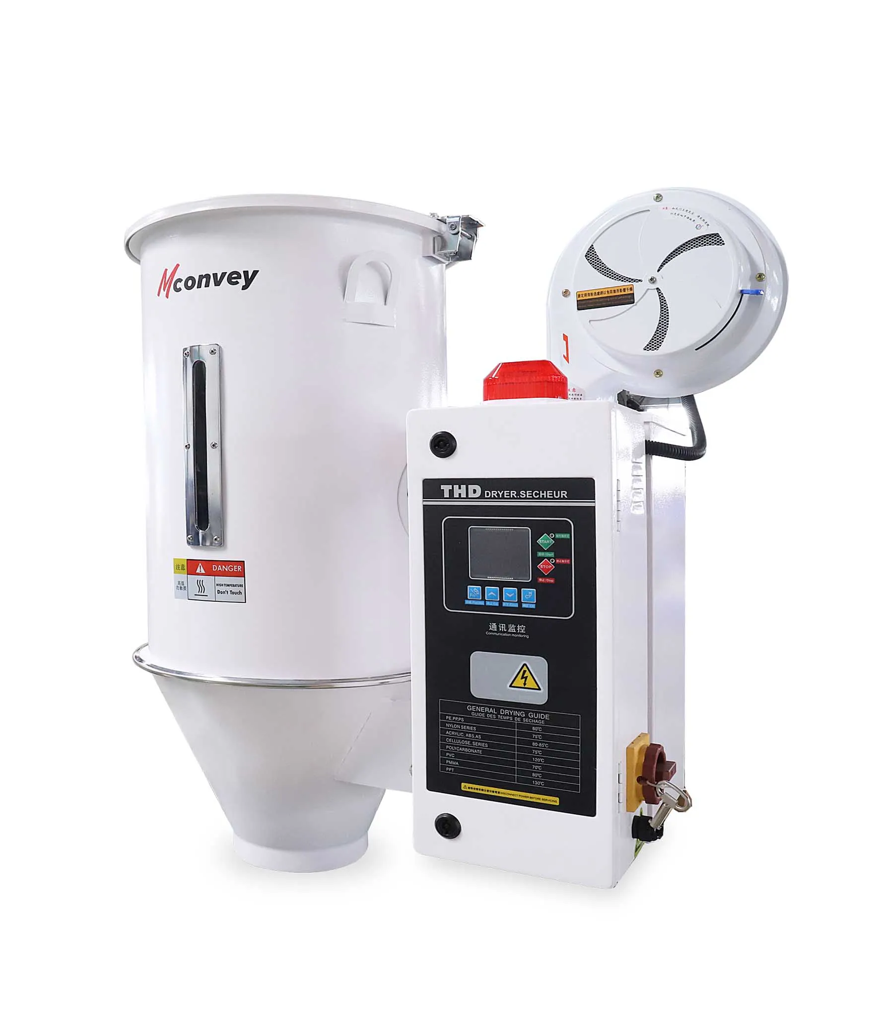 Промышленная пластиковая сушилка горячим воздухом, экструдер, бункер, сушилка для ПВХ пластиковых гранул, смеситель, сушилка