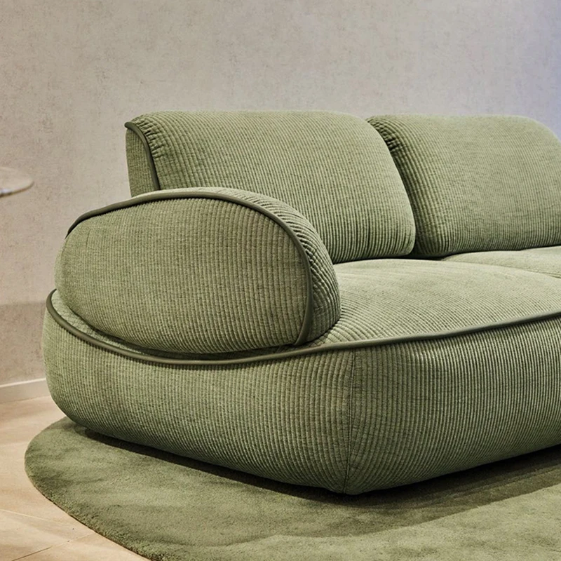 Comfortable Stripe Velvet Sofa Fabric Furniture Textile Material