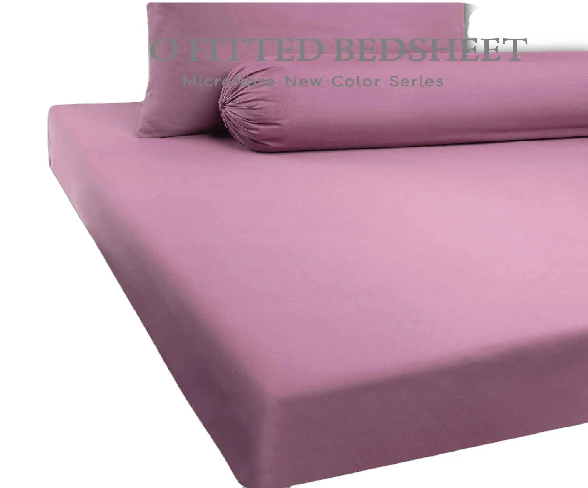 Luxury Hotel Bedsheet Microfiber fabric Plain color simple Fitted Bedsheet Deep Pocket Bedsheet