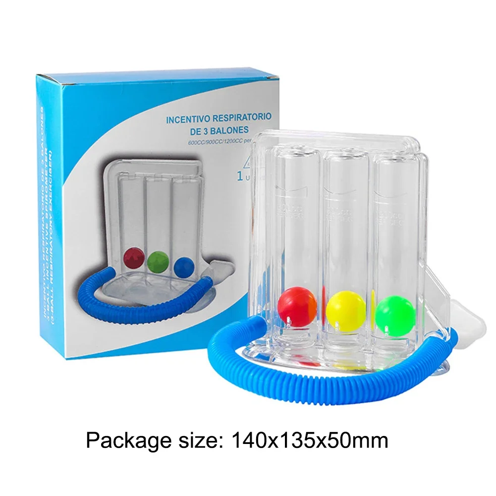 3 Balls Breath Measurement System Durable Lung Function Exercisers Lightweight Portable for Improvement Rehabilitation Equipment