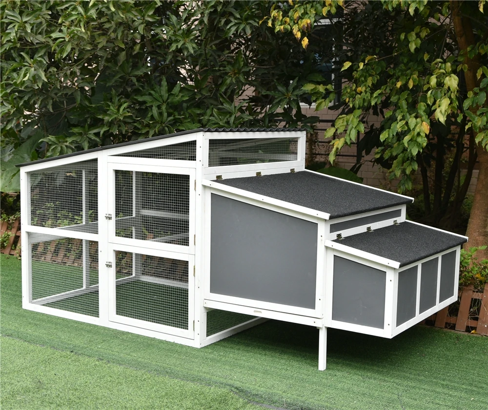 wood plastic large chicken coop poultry farm cage