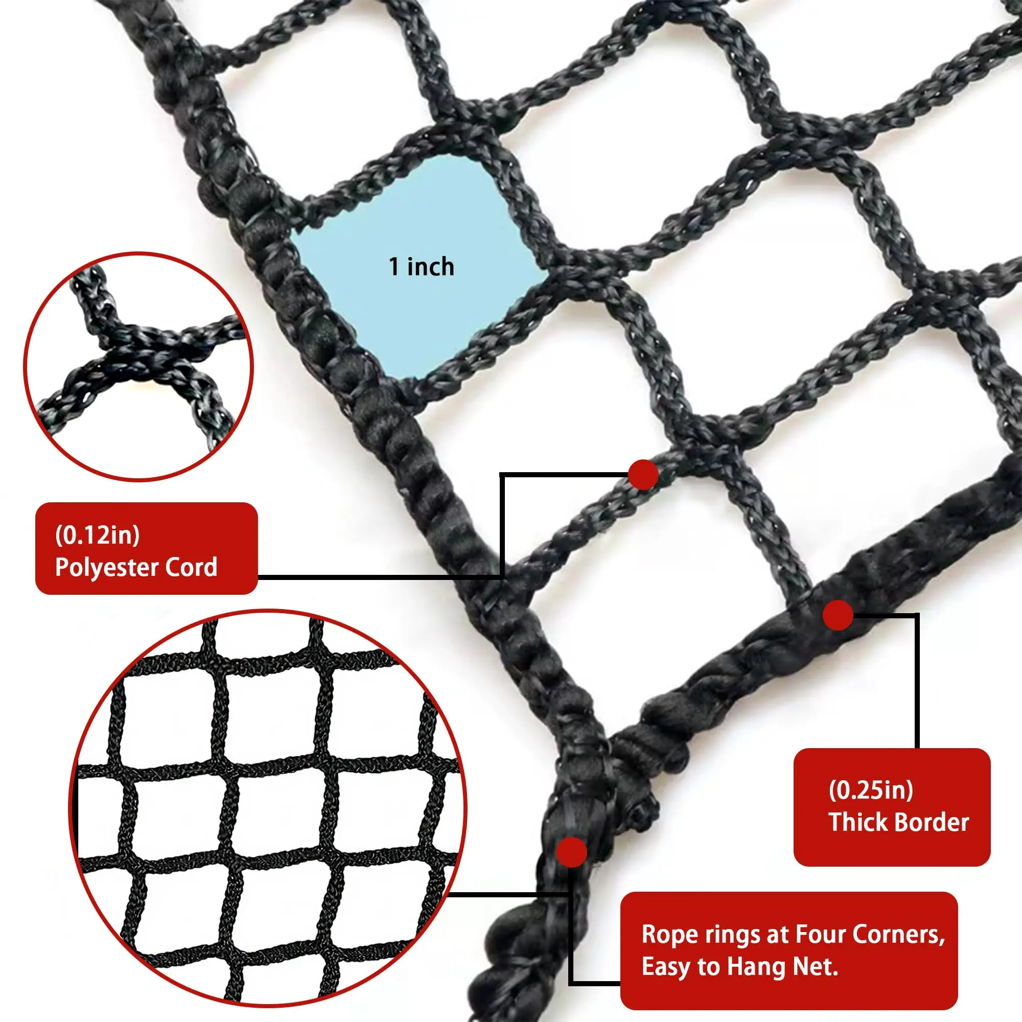 Foldable portable golf practice net Golf hitting net Backyard sports net is suitable for all kinds of sports.