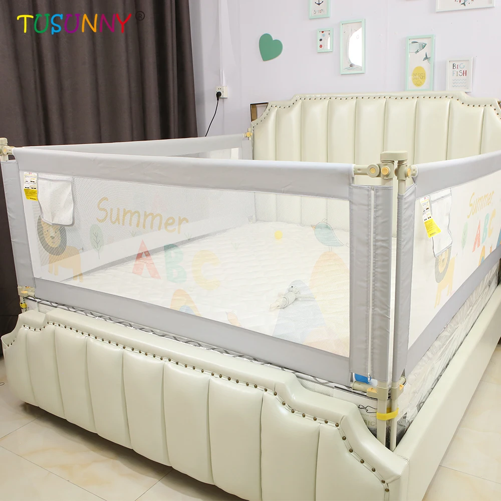 Protect Baby Safety Extra Double Side Bed Protectors Fence Railing Edge 3 Feet Guard Bedrail Side Rails For Baby Adult Bed