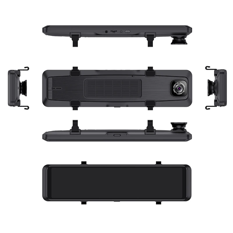 FHD 4K Car DVR WiFi GPS FHD Car Dash Camera 12'T ouch screen Stream Media Rear View Mirror Dashcam 4K 2K Dual Dash Cam