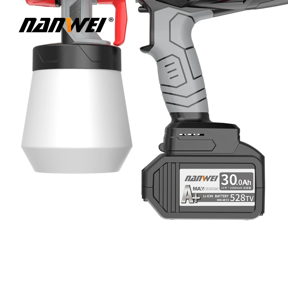 NANWEI Excellent RTS Rechargeable Lithium Battery Airless Sprayer Portable High Pressure Spray Gun