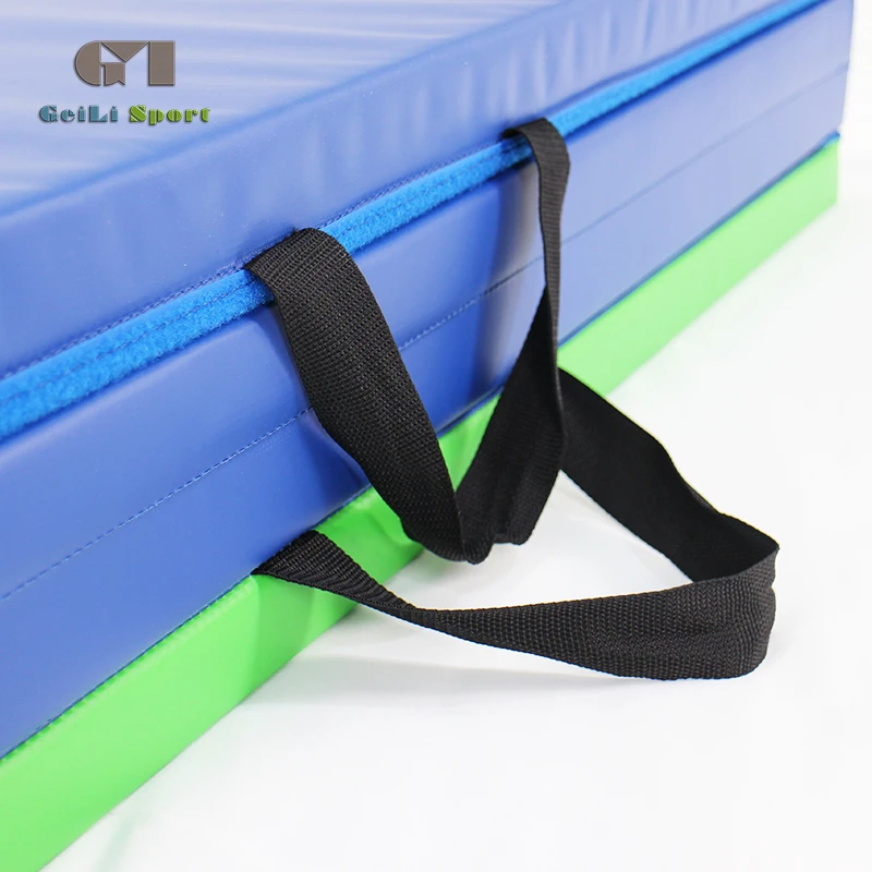 Factory price folding panel polyethylene foam gymnastics crash mats gymnastics mat