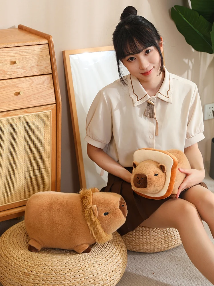Transforming Honeybee Capybara Plush 25cm 35cm Soft Stuffed Dog Party Wholesale Cheap Toys Free Shipping Sublimation Features