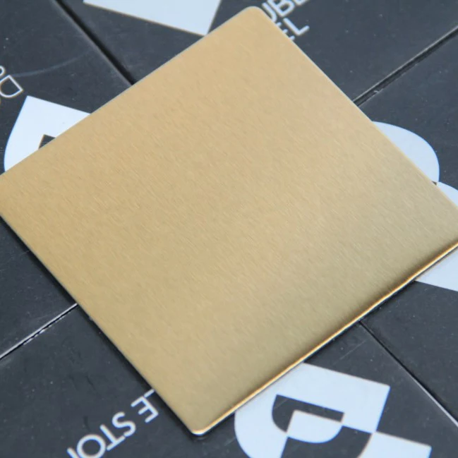 PVD Color Stainless Steel Sheet 201 304 304L Golden Stainless Steel Sheet