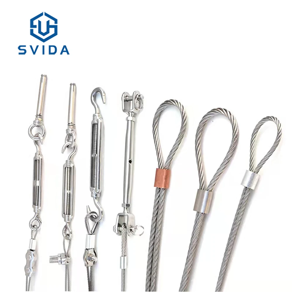 High Quality Stainless Steel 316 7x7 Strand Wire Rope Metal Strip 6mm 8mm For Cable Seal