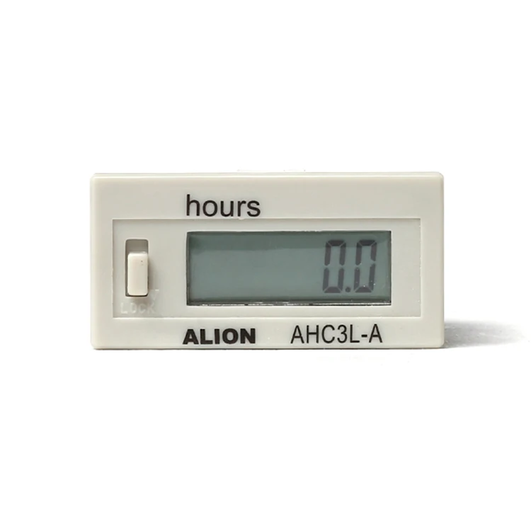 ALION AHC3L 12V 24V 220V White Digital Hour Meter Counter
