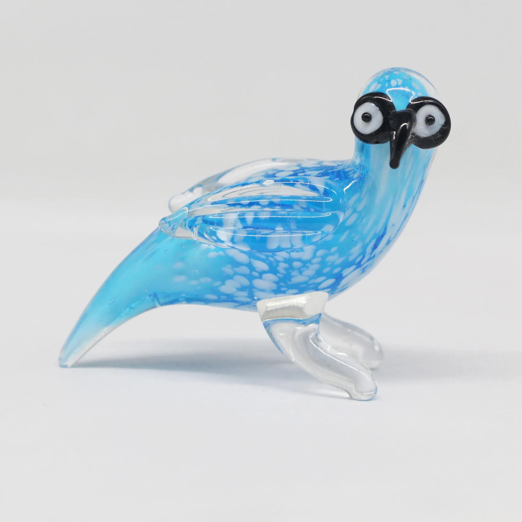 handmade owl bird glass murano figurines