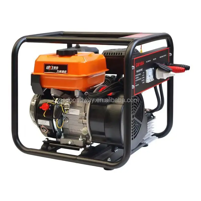 Portable Electric Stick Welding Machine Diesel & Gasoline Powered for Construction Industries with Engine Included
