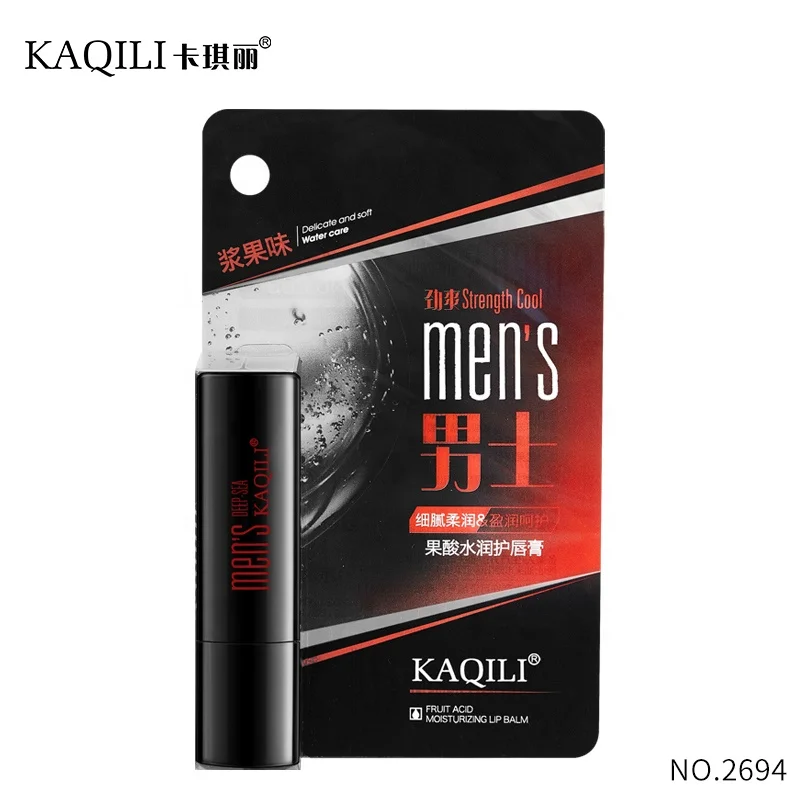 Kaqili  brad customized lip balm for men green tea mint moisturizing natural man organic lip balm