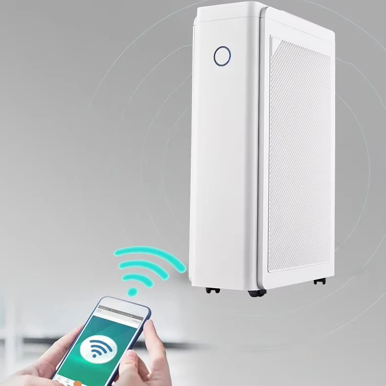 USB Portable Home Air Purifier HEPA Filter ROHS Certification Large Area Coverage Air Quality Monitoring Battery Operated