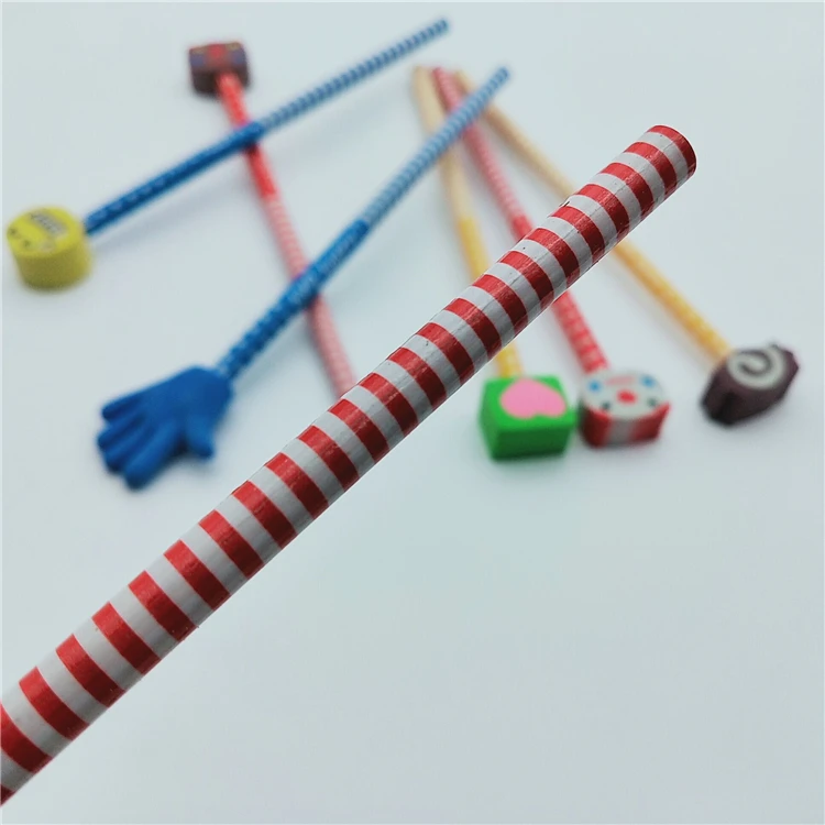 New arrival best-selling personalized cute wooden pencil with eraser custom stationery