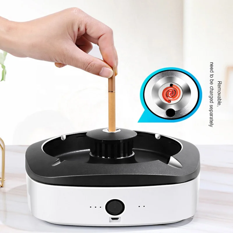 2020 New Arrival Odor Eliminator Air Detector Smokeless Ashtray Air Purifier with Negative ion Generator