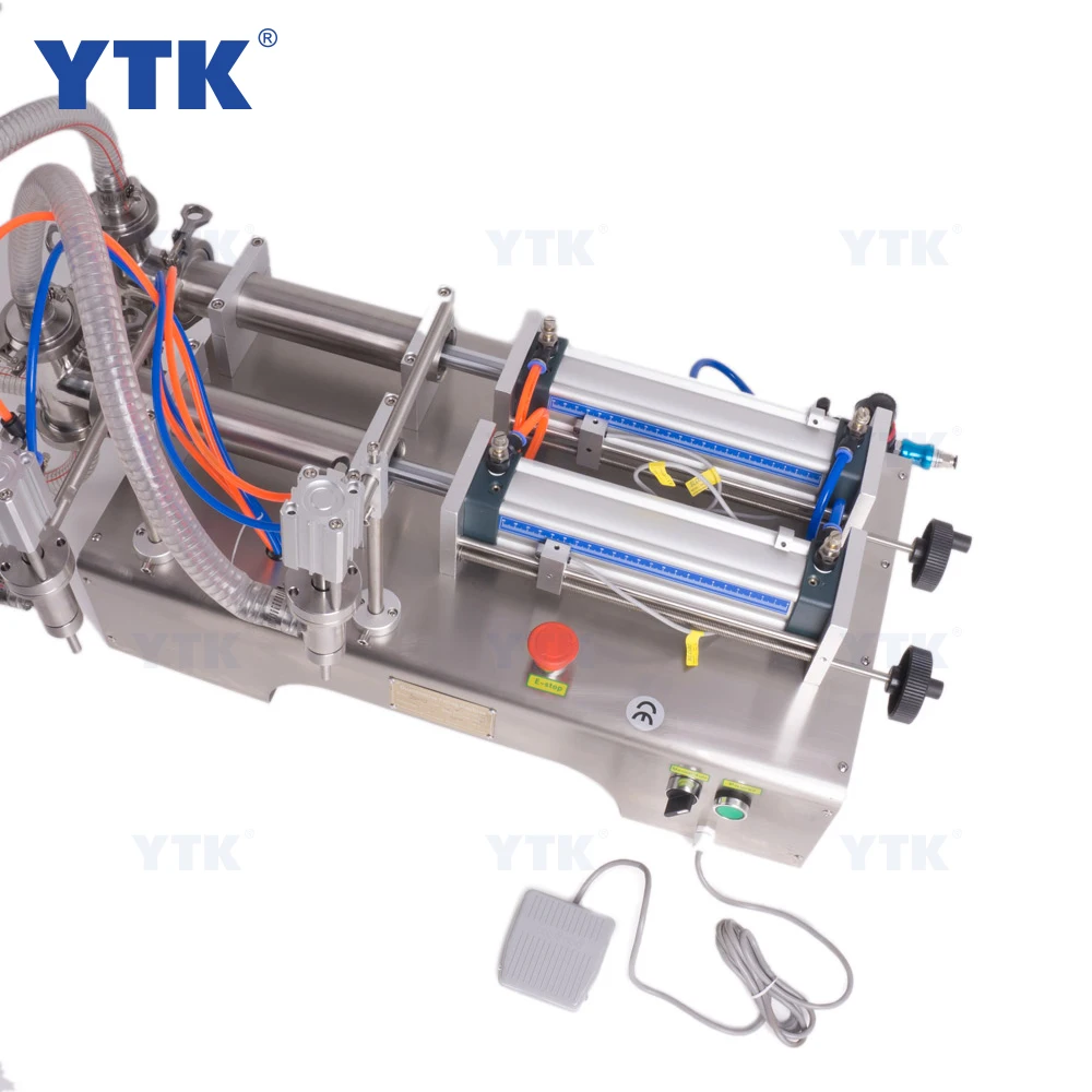 YASON YTK-G2WY 10-100ML Semi Automatic Chemical Wine Filling Machine Small Scale Bottle Mineral Water Filling Machine