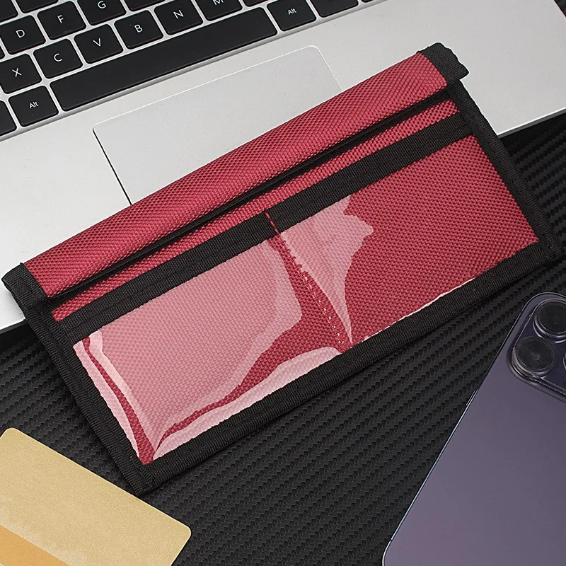 Factory Stock Car Fob Oxford Fabric emf Block Shield Simple Wallet Laptop Rfid Signal Blocking Pouch Mobile Phone Faraday  Bag