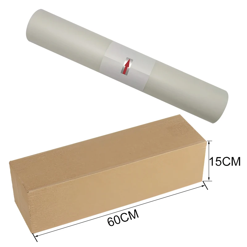 A3 A4 A3+ 30cm 33cm 42cm 60cm transparent dtf paper pet film roll for digital inkjet printing